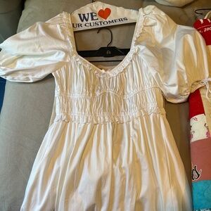 For love and lemons white mini dress